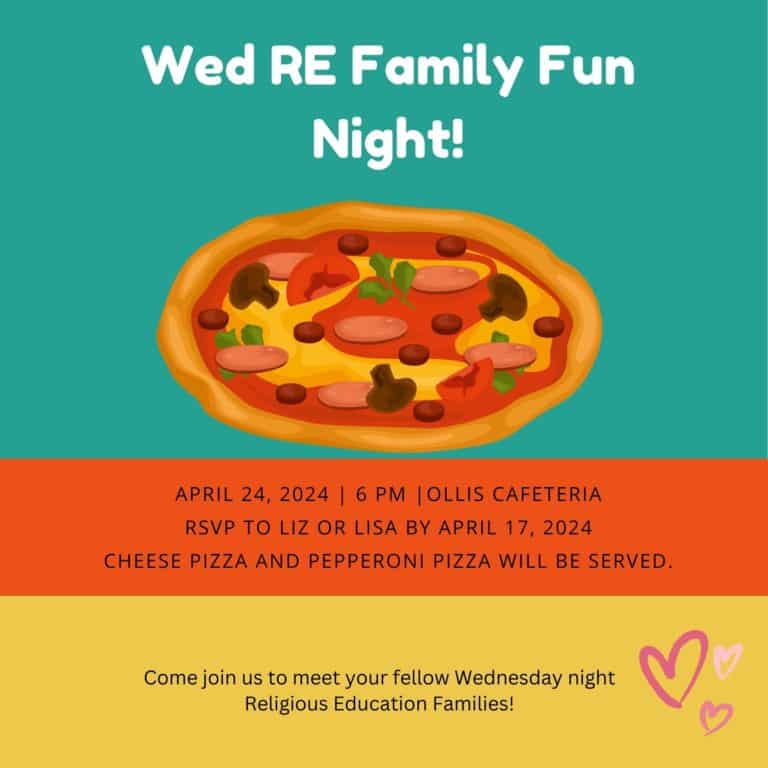 Wed Re Family Fun Night Pizza Invitation (1) 